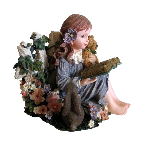 Boyds Yesterdays Child Alyssa Secret Garden Figurine - 2002 Dollstone Collection - Picture 3 of 7